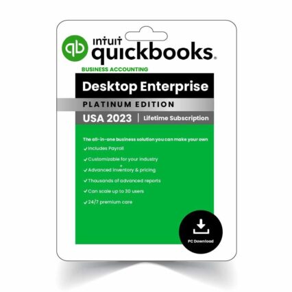 QuickBooks Enterprise 2023 desktop no subscription lifetime activation genuine license key instant delivery